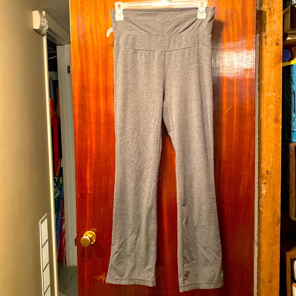 Grey Athletic Pants Leggings Medium